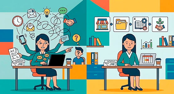 Многозадачность на работе
